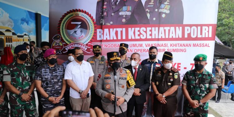 Sambut Hari Bhayangkara ke 76, Polda Sumut Gelar Bakti Kesehatan