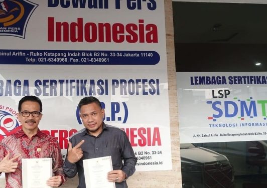 BNSP dan LSP Pers Indonesia Resmi Terbitkan Sertifikat Kompetensi Wartawan