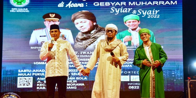 Peringatan 1 Muharam, Edy Rahmayadi Duet bersama Iwan Syahman