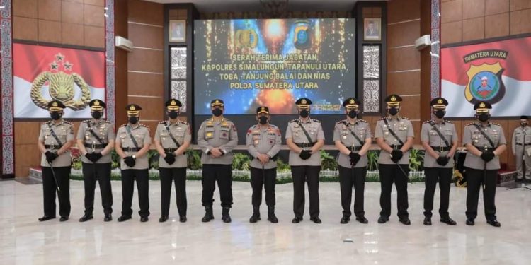 Kapolda Lantik 5 Kapolres, Salah Satunya Kapolres Taput