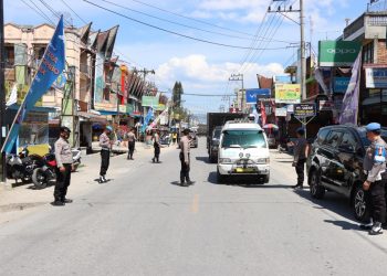 Polres Toba Kerahkan Ratusan Personil Amankan Jalur Acara W20