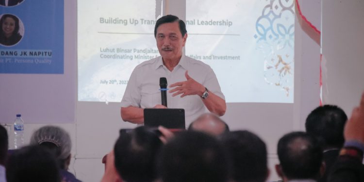 Menko Marves: Pendidikan itu Penting, Dalam Acara Pembinaan Pendeta Resort HKBP di Taput