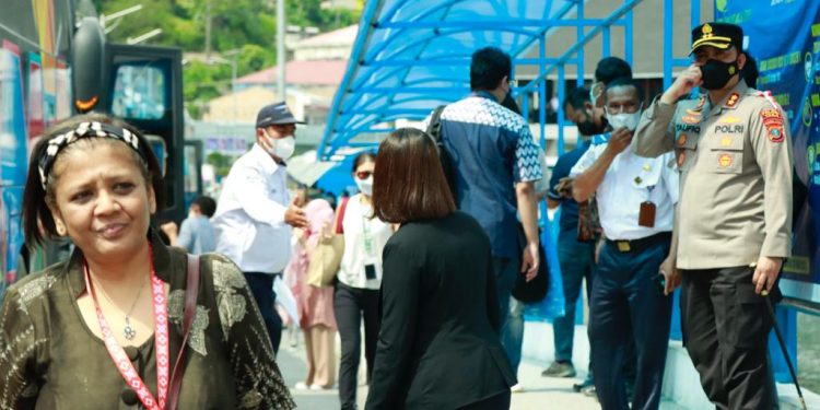 Pengamanan Jalur Balik Delegasi W-20 di Wilkum Polres Toba