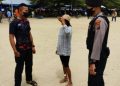 Antisipasi Covit-19 Sat Samapta Polres Toba Monitoring Objek Wisata