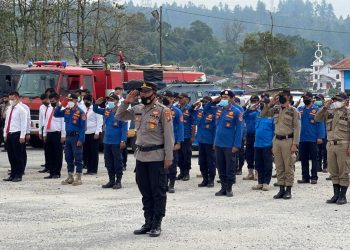 Polres Taput Laksanakan Apel Gelar Pasukan, Kesiapan Antisipasi Bencana Alam Karhutla
