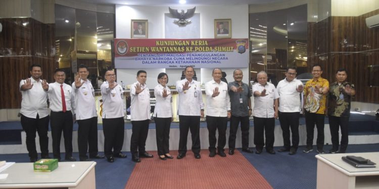 Terima Kunjungan Wantanas RI, Kapolda Sumut : Perkuat Sinergitas Dalam Penanggulangan Narkotika
