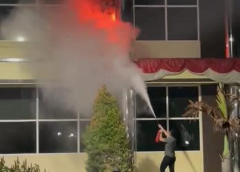 Gedung Ditreskrimsus Polda Sumut Kebakaran