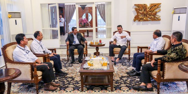 Wagub Musa Rajekshah Silaturahmi dengan GM UIM PLN, Berharap Pelayanan Semakin Baik