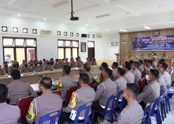 Supervisi Biro OPS Polda Sumut di Polres Simalungun, Evaluasi Operasi Zebra Toba-2022