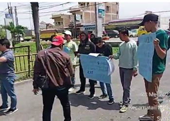 Massa GMBSU Minta Polda Sumut Ambil Alih Dugaan Korupsi Mantan Sekda Labuhan Batu