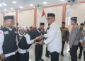 Jamaah Haji Kloter 3 Asal Madina Dilepas Kanwil Kemenag Sumut, Kapoldasu dan Bupati 