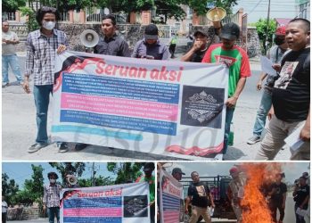 Aksi Unjuk Rasa Peduli Pemberantasan Korupsi dan Narkotika Tuntut Segera Tuntaskan Kasus Pungli di Kabupaten Simalungun 