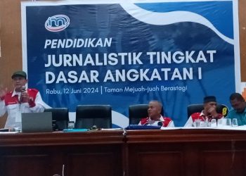 Alumni STIKP Jadi Pemateri Pendidikan Tingkat Dasar Jurnalistik DPW IMO Sumut