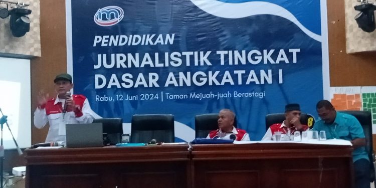 Alumni STIKP Jadi Pemateri Pendidikan Tingkat Dasar Jurnalistik DPW IMO Sumut