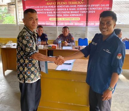 PPS Desa Aornakan I Gelar Rapat Pleno Terbuka untuk Rekapitulasi Daftar Pemilih