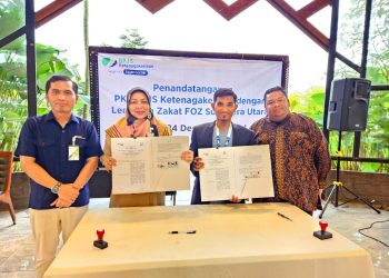 BPJS Ketenagakerjaan Sumut dan FOZ Sumut Sepakati Kerjasama Jaminan Kecelakaan Kerja dan Kematian untuk Mustahik