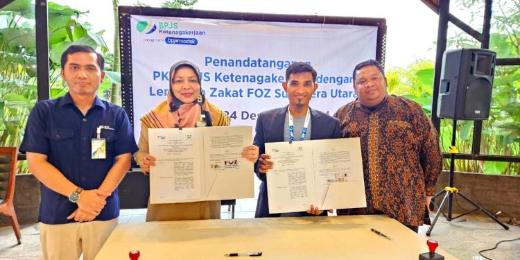 BPJS Ketenagakerjaan Sumut dan FOZ Sumut Sepakati Kerjasama Jaminan Kecelakaan Kerja dan Kematian untuk Mustahik