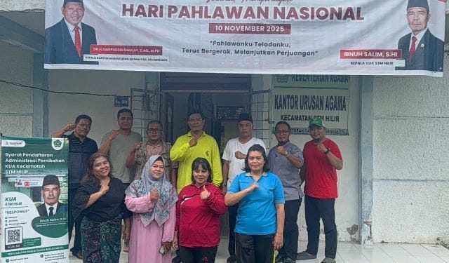 Ketua LPK-GKN Hidayat Tanjung Kunjungi KUA STM Hilir, Apresiasi Program Pelayanan Administrasi Salak Deli